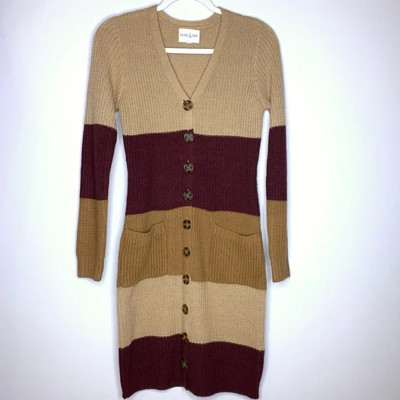 Olive & Oak Dresses | Olive & Oak Sweater Dress | Color: Brown/Tan | Size: S | Theclosetdragon's Closet Olive & Oak Dresses | Olive & Oak Sweater Dress | Color: Brown/Tan | Size: S | Theclosetdragon's Closet